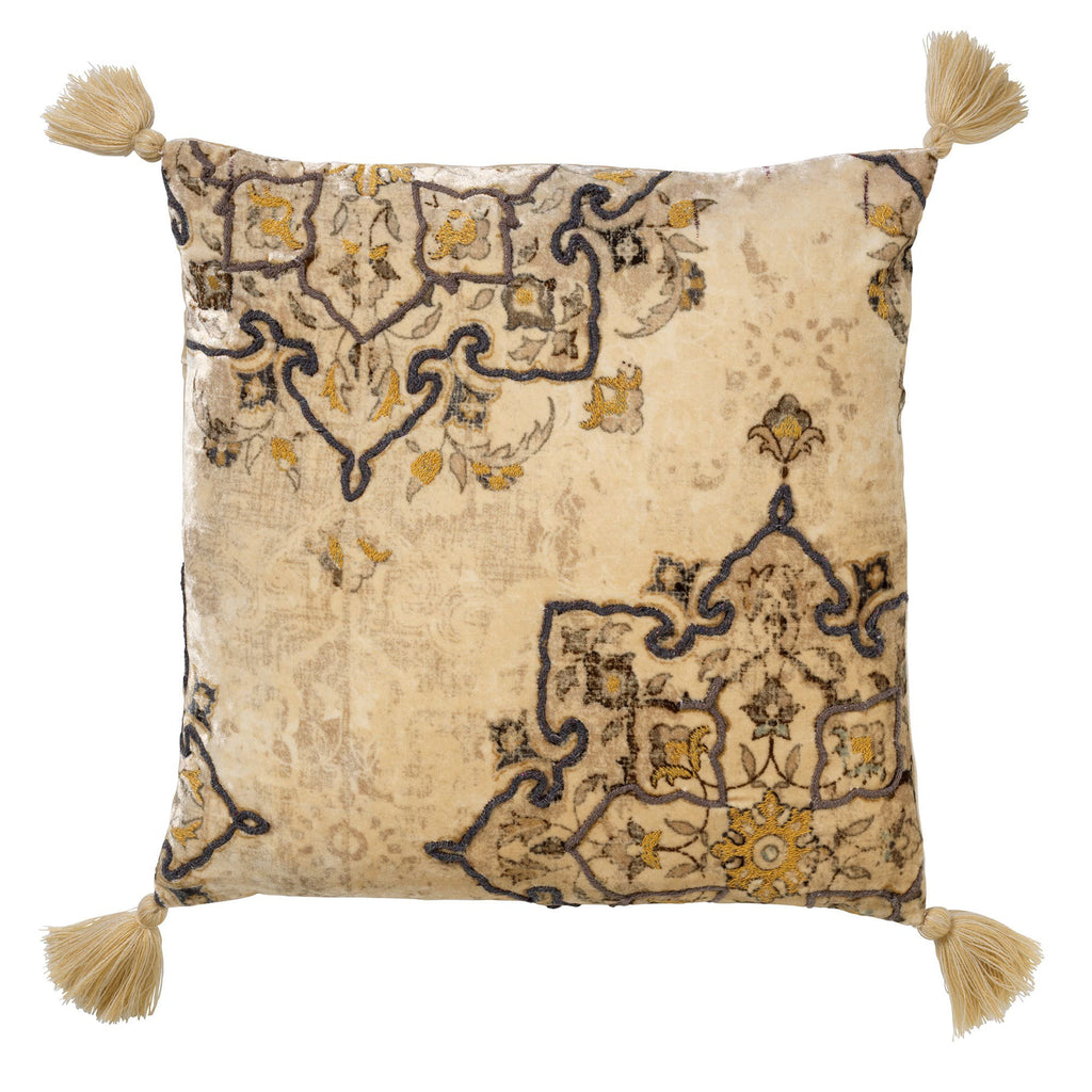 Romain | Kussen | 45x45 cm puimsteen | Beige | Hoii | Met luxe binnenkussen