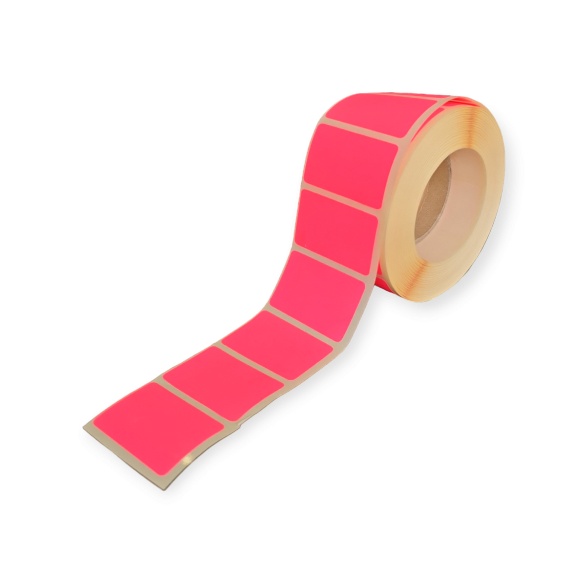 Blanco etiketten - 36x25mm - fluor pink- 1000 st