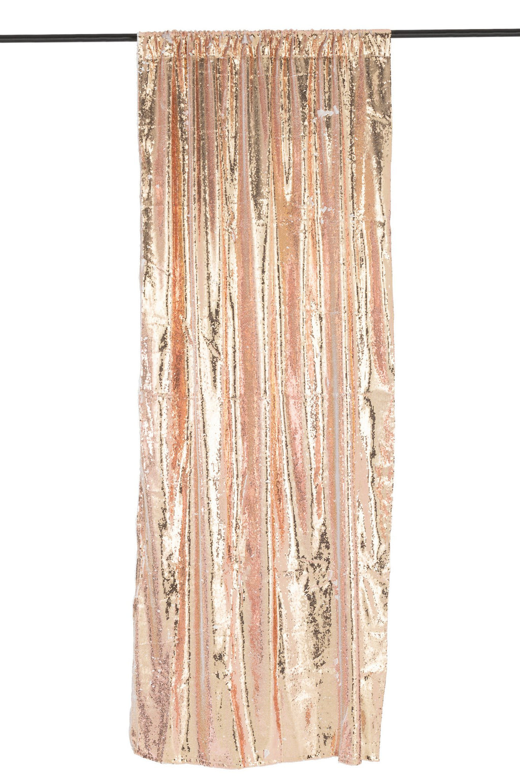 J-Line Gordijn Omkeerbaar Sequin Champagne/Wit