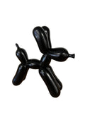 Polyresin ballon hond zwart