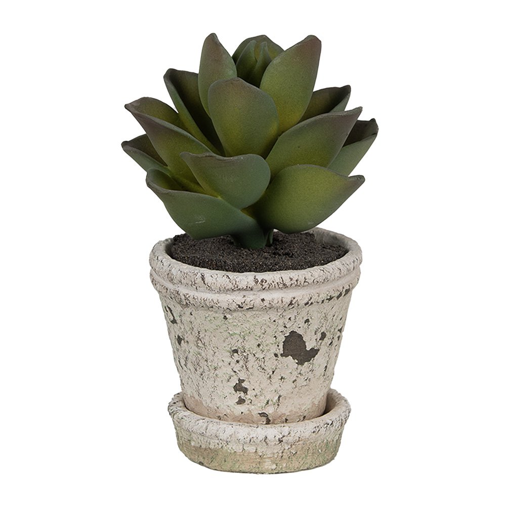 Bloempot Ø 9x9 cm Beige Steen Plantenpot