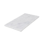 Marmer dienblad rechthoek L wit 20x40cm