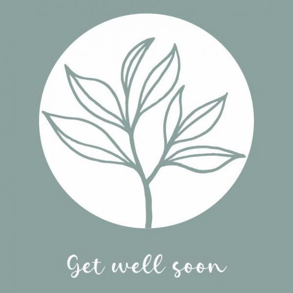 Wenskaart - Get well soon
