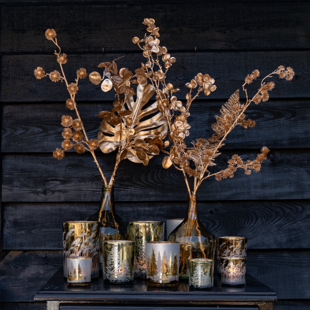 Siertak hortensia goud champagne 85cm*
