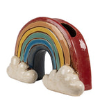 Bloempot 26x9x16 cm Rood Keramiek Regenboog