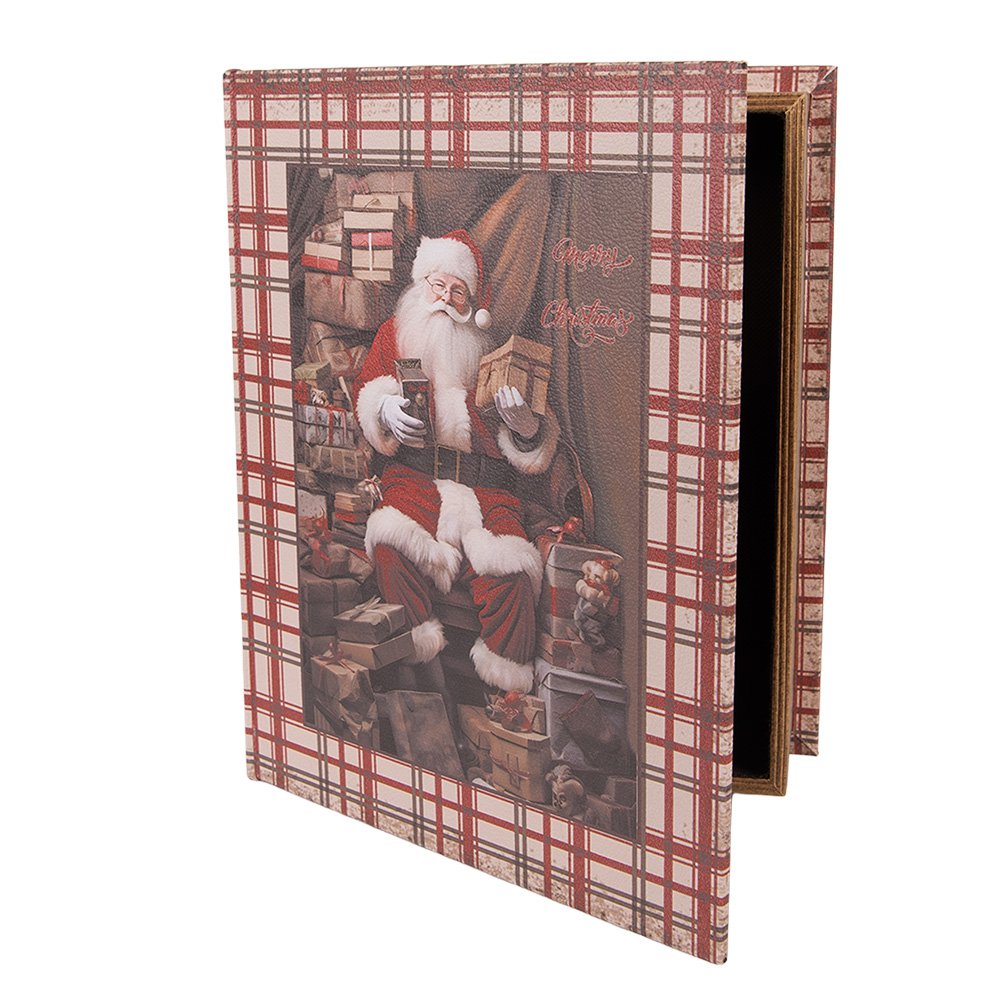 Opbergdoos Set van 3 Boeken 27/ 22 / 18 cm Bruin MDF