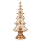 Kerstdecoratie Beeld Kerstboom Ø 13x30 cm Wit Kunststof