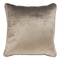Kussen fluweel taupe 45x45cm