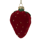 Kersthanger Aardbeien 6x5x8 cm Rood Glas