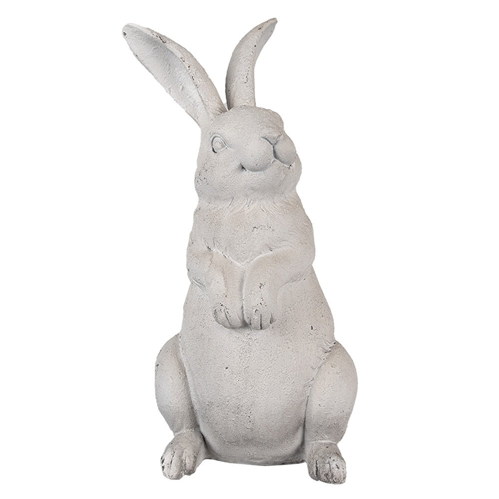 Beeld Konijn 26 cm Beige Polyresin Paasdecoratie