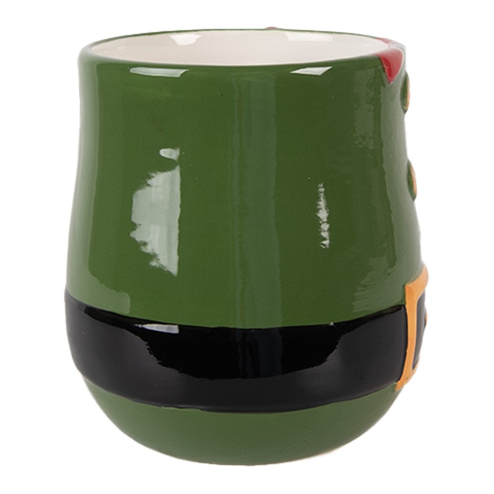 Mok Kerstman 400 ml Groen Keramiek