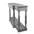 Sidetable 142x42x85 cm Grijs Hout Wandtafel