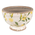 Bloempot Ø 17x11 cm Geel Keramiek Citroen Bloempot Binnen