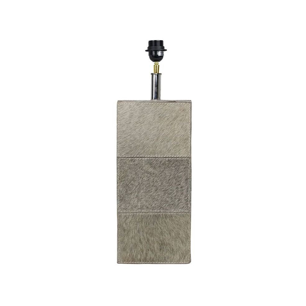 Lampvoet vierkant koe grijs 45cm
