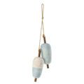 J-Line hanger Boei - hout - naturel/blauw