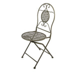 Bistroset Bistrotafel Bistrostoel 3-delig Ø 60x70 / 50x40x93 cm Groen Metaal