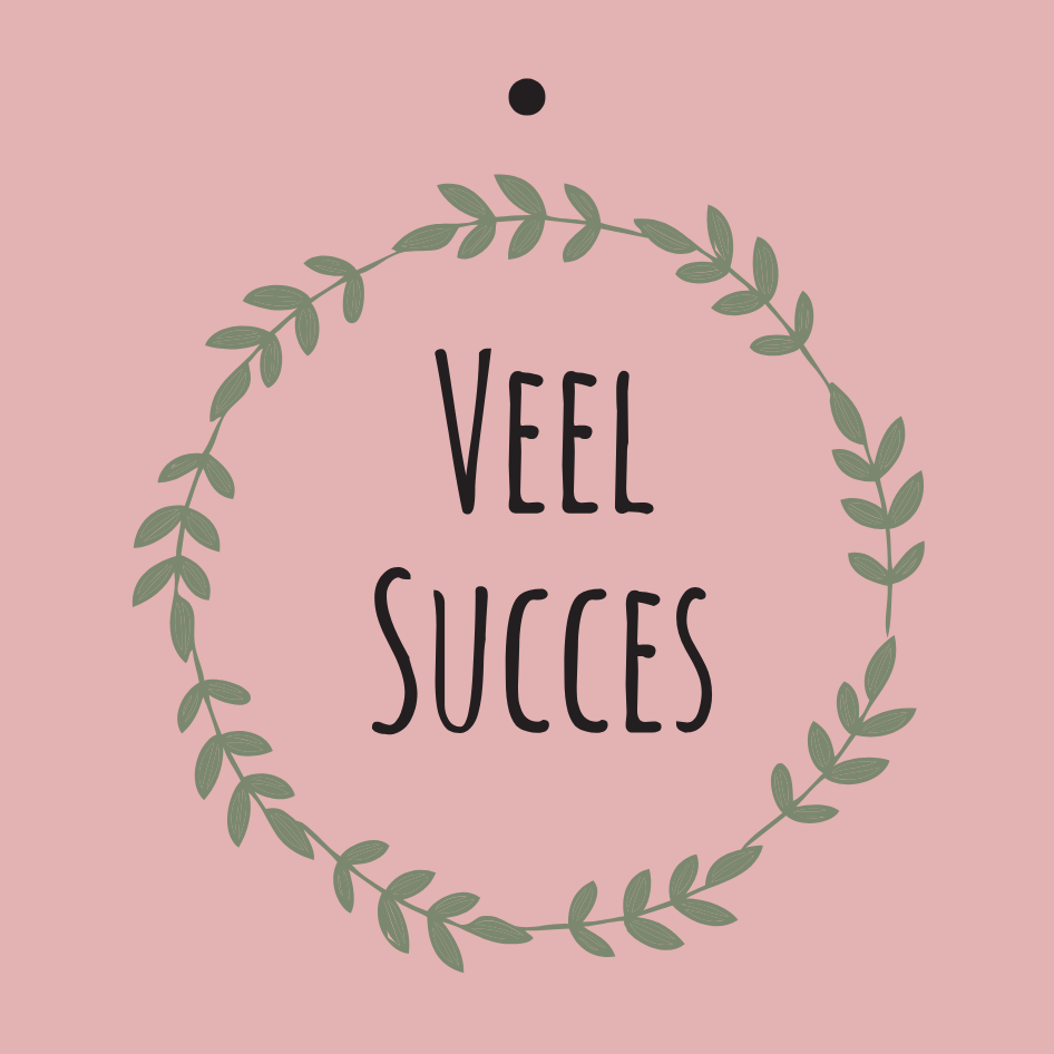 Cadeaukaartje – “Veel Succes” – 20 Stuks