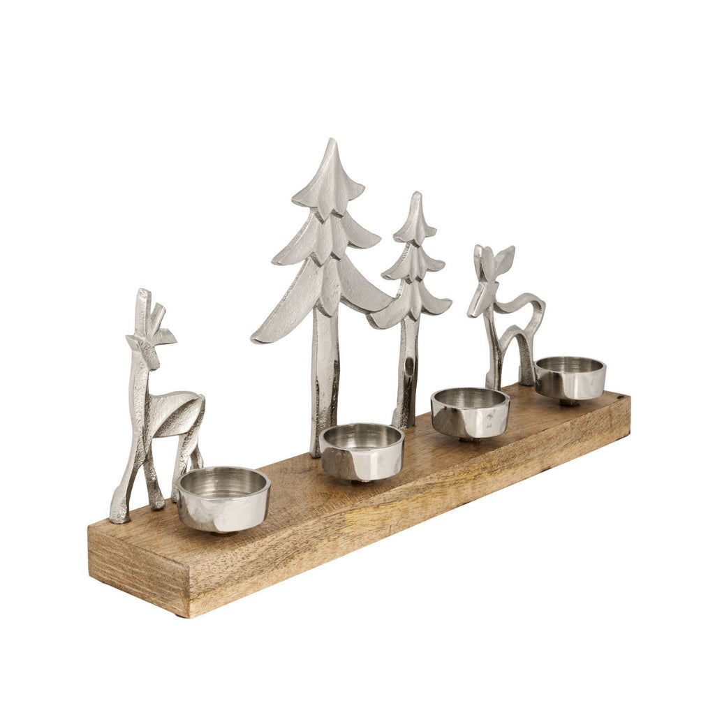 Ornament Baliguian Nikkel 38x8x20 cm