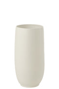 J-Line vaas Ying - keramiek - wit - small - 71 cm hoog