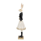 Beeld Konijn 32 cm Bruin Polyresin Paasdecoratie