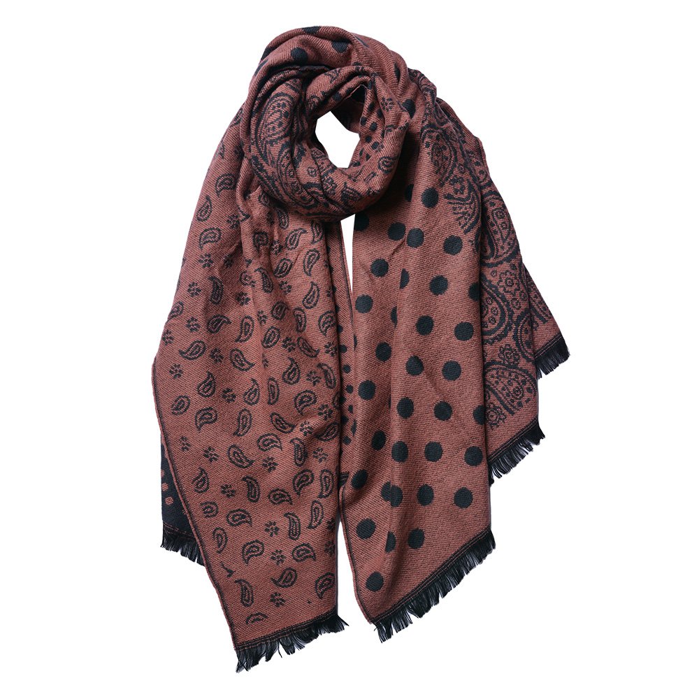 Wintersjaal Dames 65x190 cm Roze Acryl Sjaal