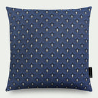 250 Pillow Jacquard Fan Blue gold 50x50