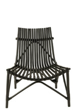 J-Line stoel Rotan - jute - zwart