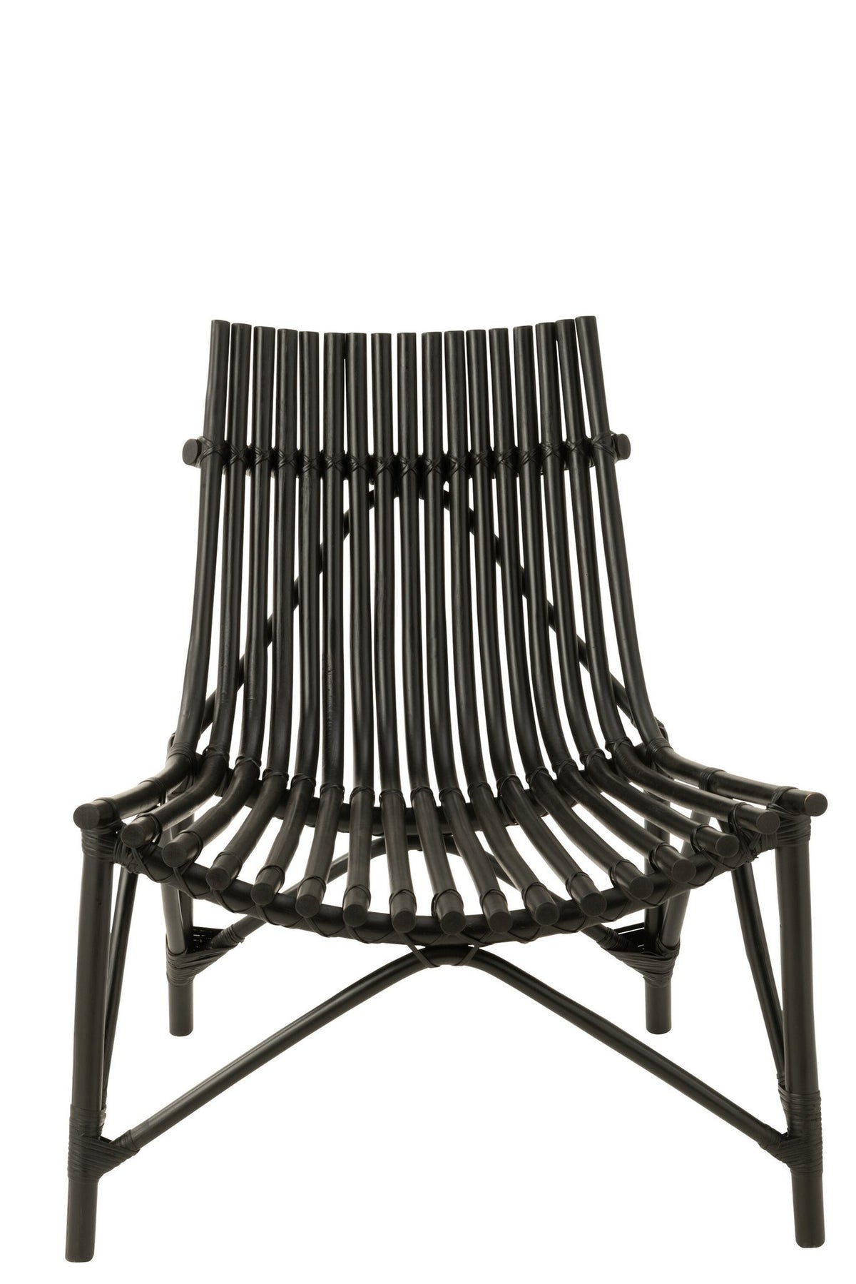 J-Line stoel Rotan - jute - zwart