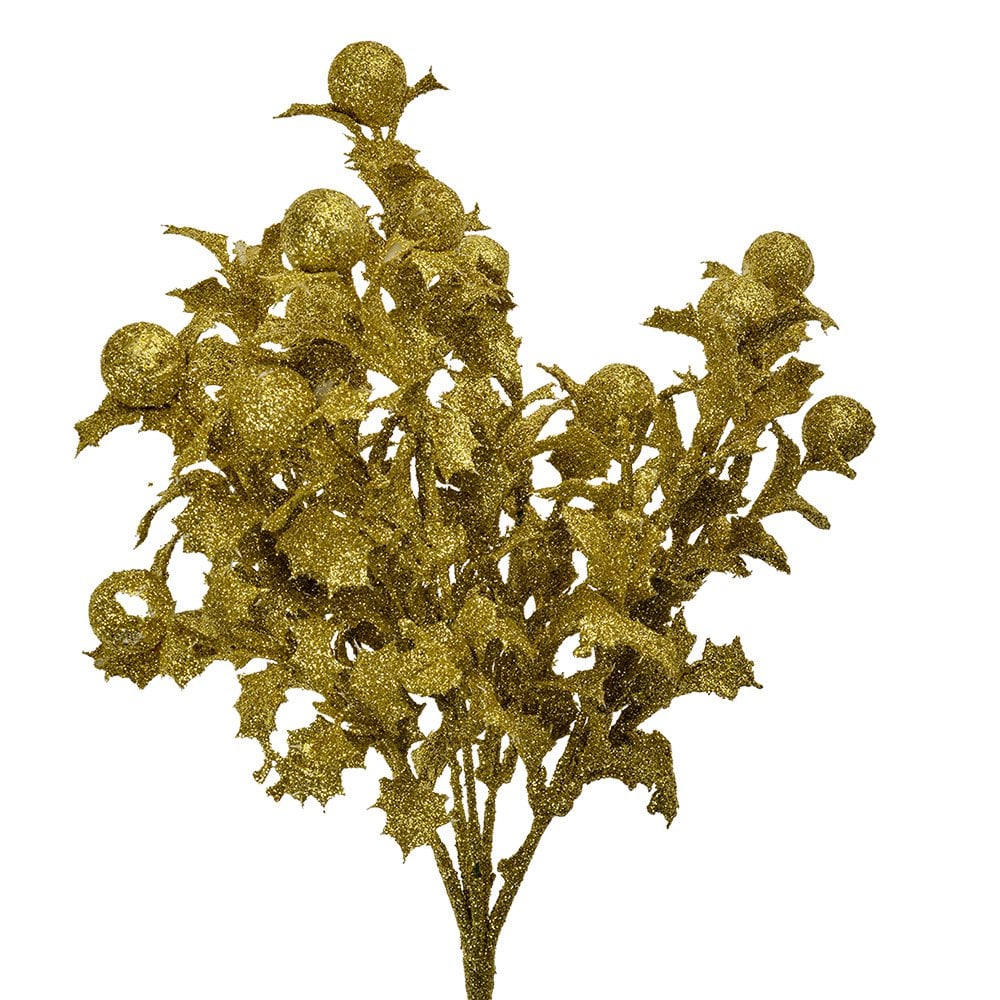 Kunstbloem 35 cm Goudkleurig Kunststof