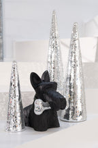 J-Line decoratie Schotse Terrier + Bot - polyresin - zwart