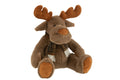 J-Line Rendier+Sjaal Zittend Textiel Bruin Large