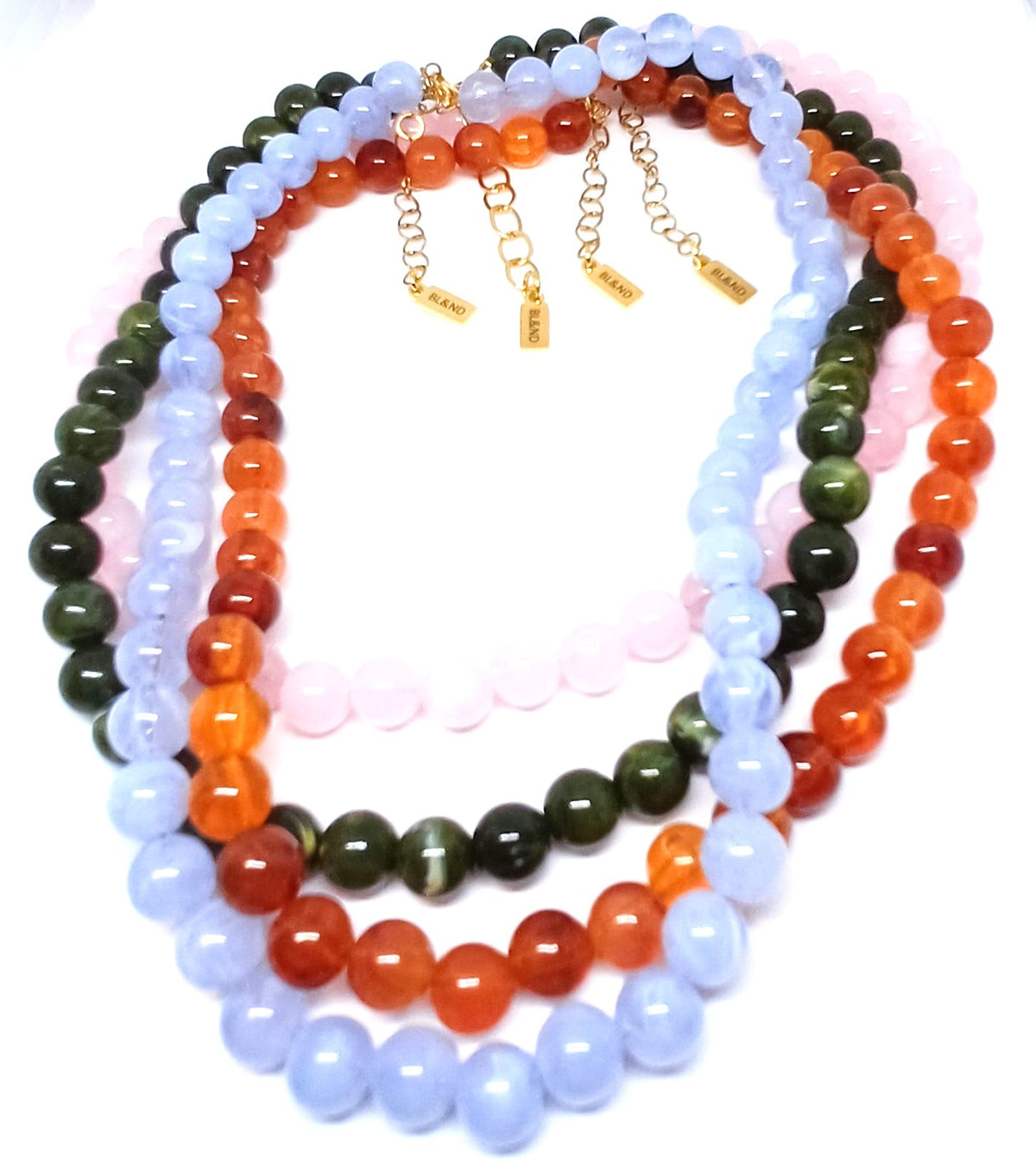 Acryl edelsteen ketting