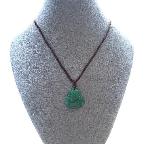 Dames ketting Reisboeddha (Milefu) met Jade