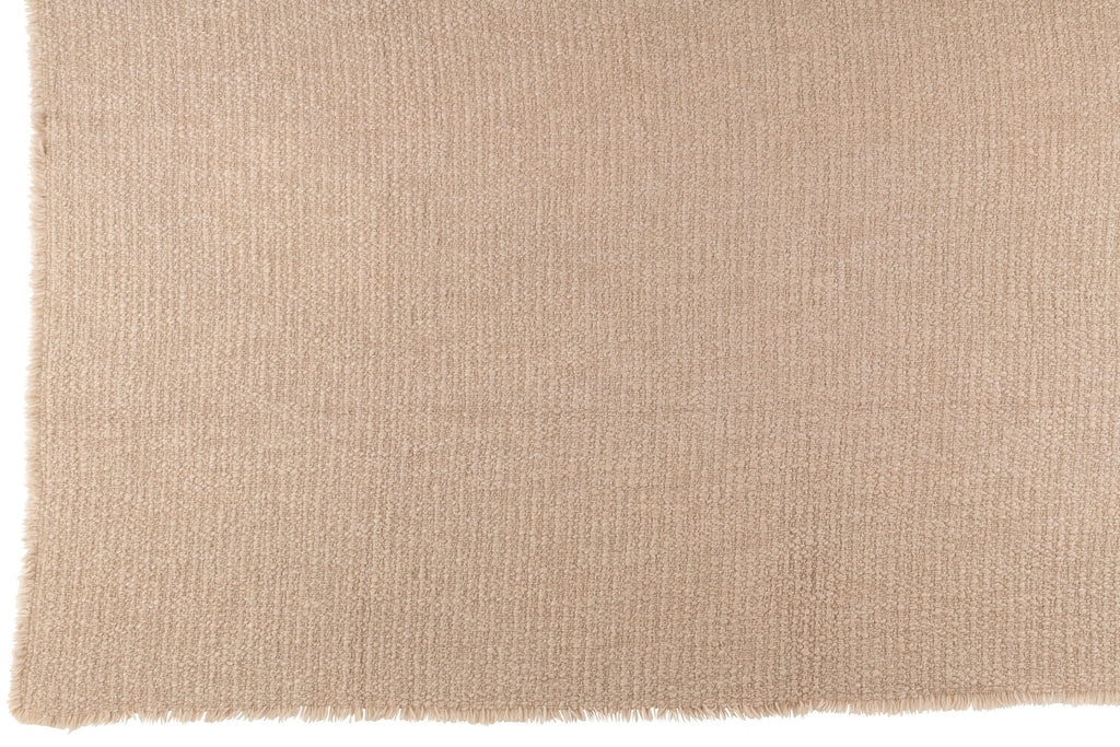 J-Line Plaid Gerafelde Randen Katoen/Polyester Beige