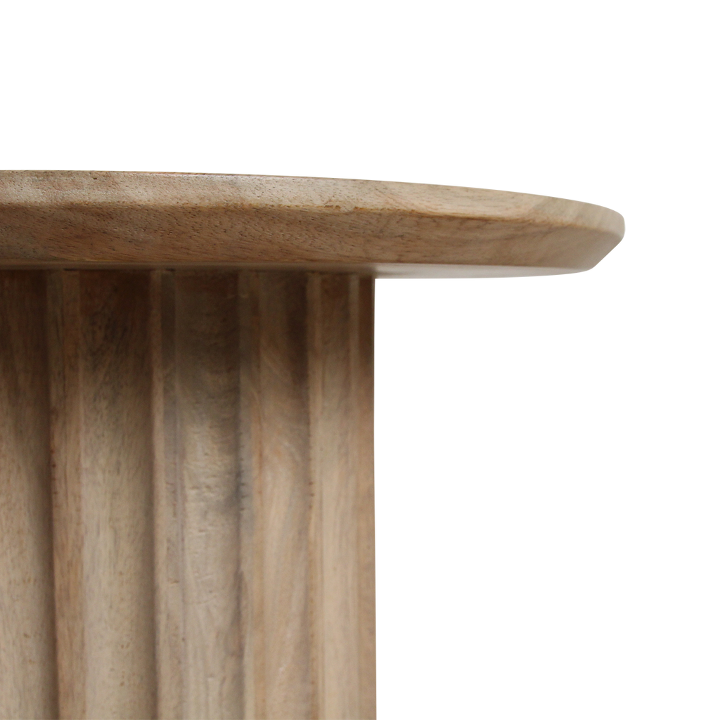 Bullnose bijzettafel naturel 55 cm