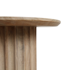 Bullnose bijzettafel naturel 55 cm