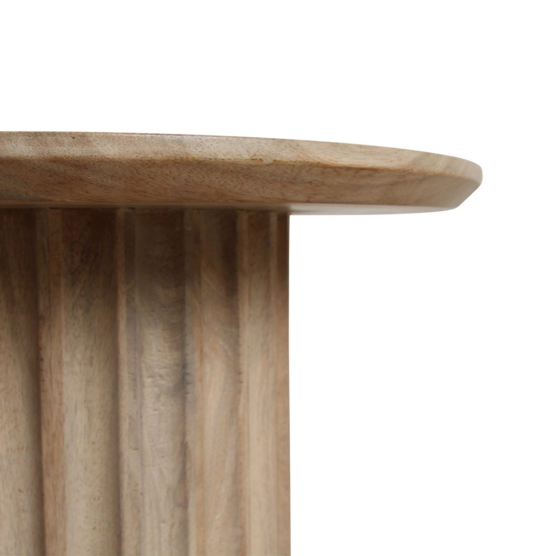 Bullnose bijzettafel naturel 55 cm