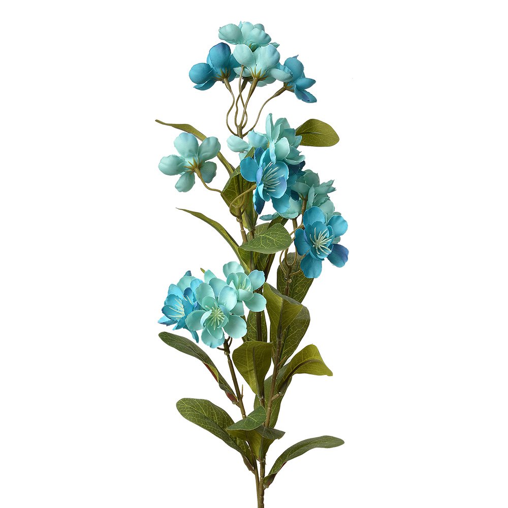 Kunstbloem 70 cm Blauw Kunststof