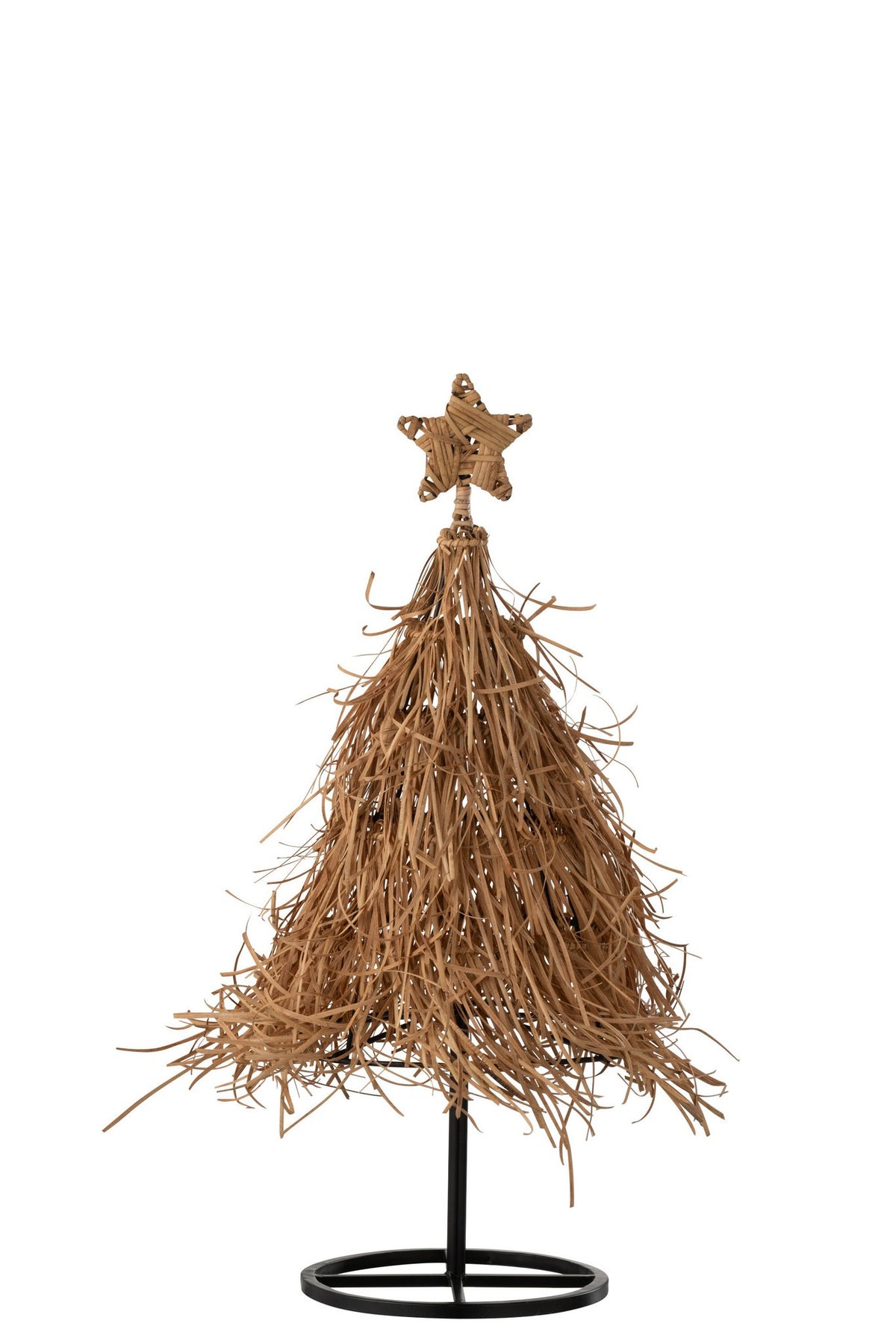 J-Line Kerstboom Ster Rattan Small