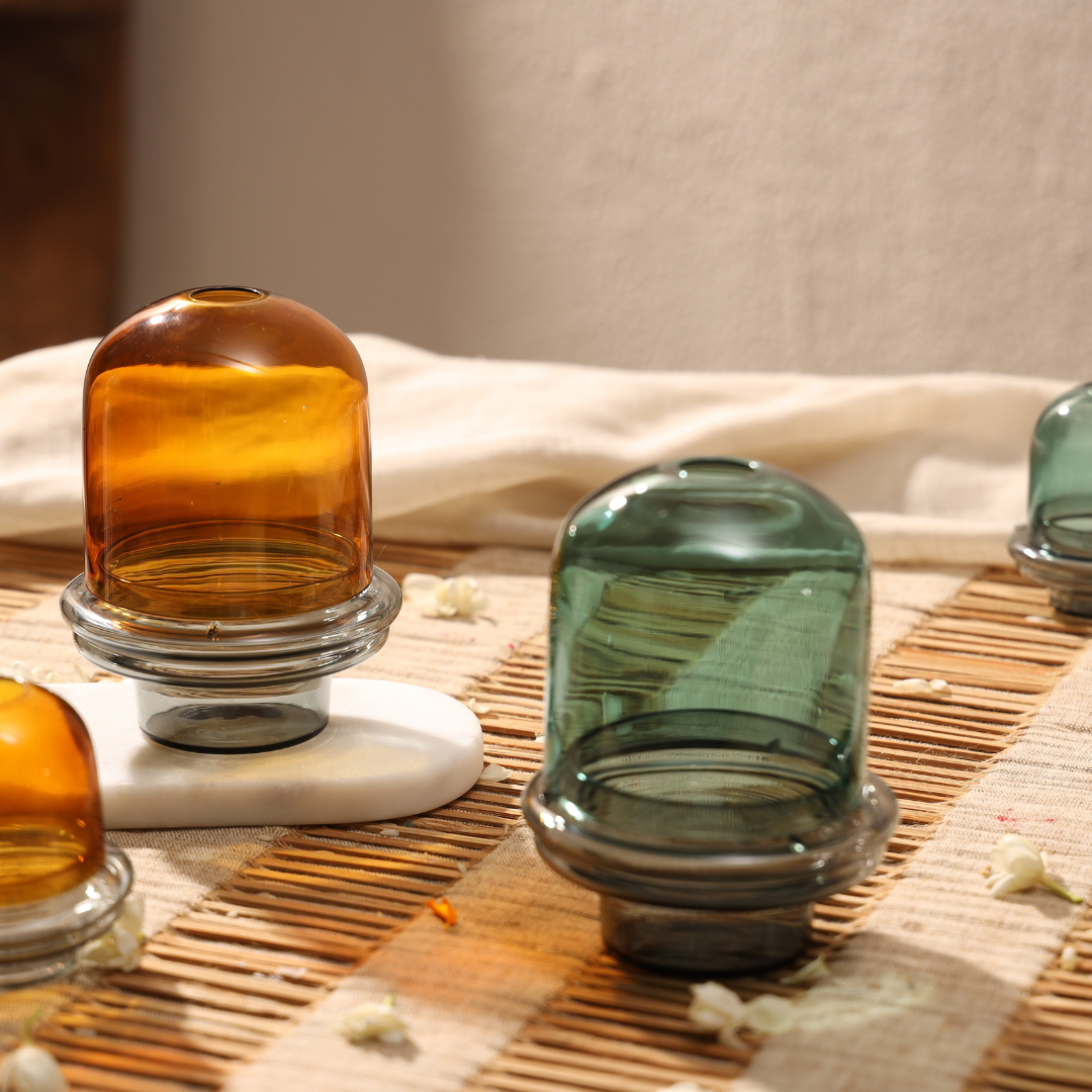 Koepelkaarshouder van borosilicaatglas