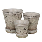 Bloempot Ø 13x14 cm Beige Steen Plantenpot