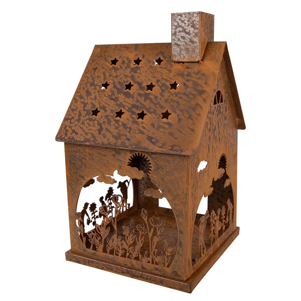 Decoratie Beeld 17x17x28 cm Bruin Metaal
