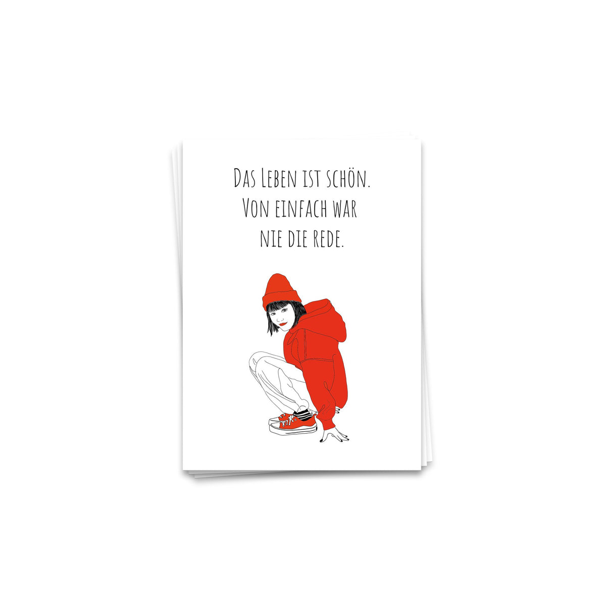 Het leven is mooi - ansichtkaart 10 set