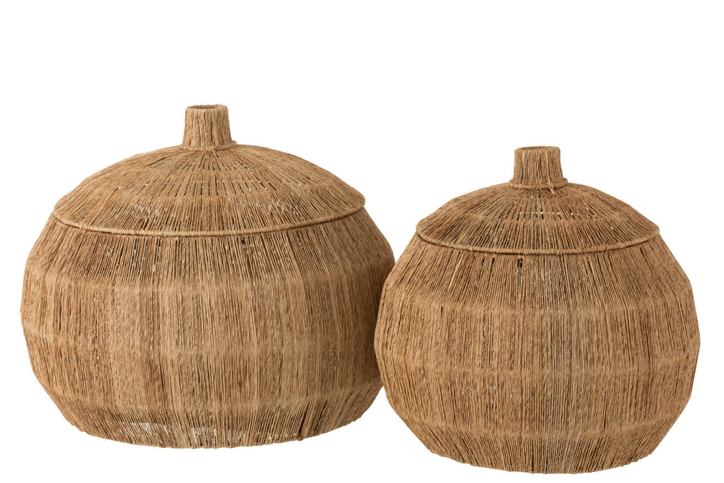 J-Line Set 2 Manden Dantya Bal Natuurlijke Jute