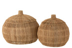 J-Line Set 2 Manden Dantya Bal Natuurlijke Jute