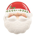 Decoratie schaal Kerstman 29x26x5 cm Wit Keramiek