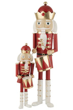 J-Line figuur Notenkraker Trammel - ijzer - rood/goud - L