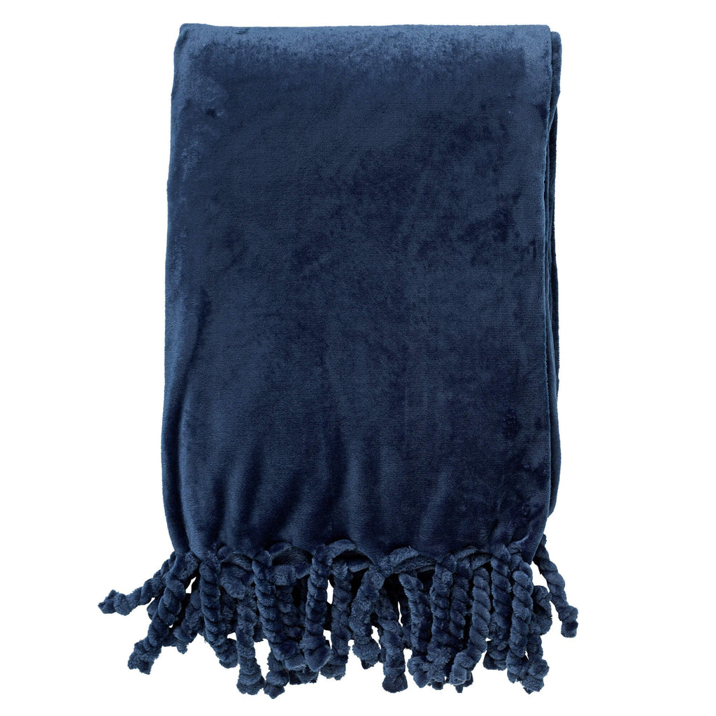 Dutch Decor Florijn - Plaid Fleece 150x200 cm - Insignia Blauw