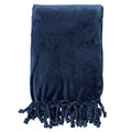 Dutch Decor Florijn - Plaid Fleece 150x200 cm - Insignia Blauw