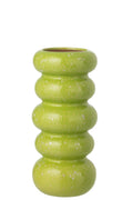 J-Line vaas Ringen - polyresin - porselein/groe - L